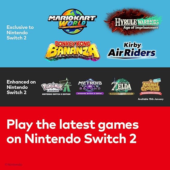 nintendo switch 2 console 2025 new model – 7.9” hdr display, 256gb storage, 4k dock support, joy con 2 magnetic controllers | international version nintendo switch 2 console 2025 new model – 7.9” hdr display, 256gb storage, 4k dock support, joy con 2 magnetic controllers | international version