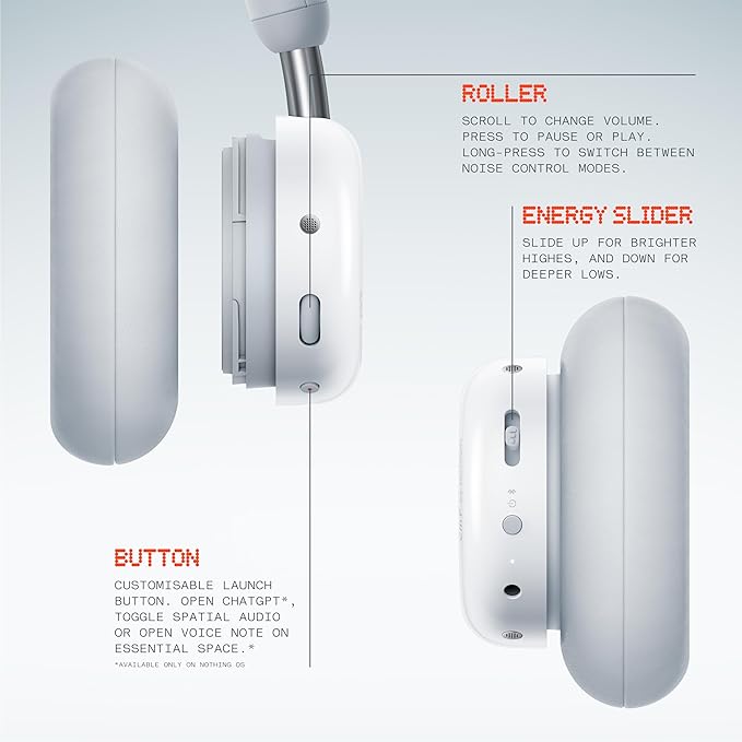 cmf by nothing headphone pro active noise cancellation wireless headphones – 50h battery, hybrid anc, 40mm drivers, dual connection cmf by nothing headphone pro active noise cancellation wireless headphones – 50h battery, hybrid anc, 40mm drivers, dual connection