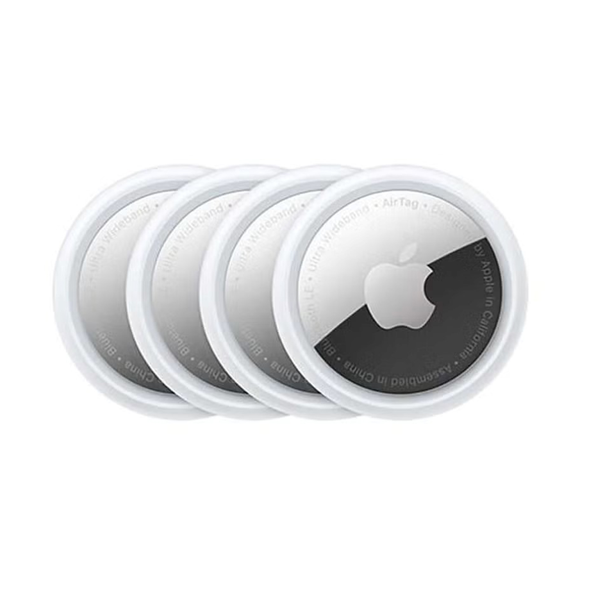 apple airtag pack of 4 white — bluetooth tracker with find my app, precision finding & lost mode (original) apple airtag pack of 4 white — bluetooth tracker with find my app, precision finding & lost mode (original)