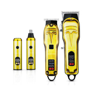 4 In 1 Men's Professional Hair Clipper Grooming Trimmer Kit With LED Display USB Rechargeable