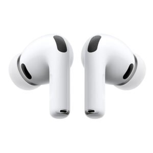 airpods pro 3 wireless earbuds with active noise cancellation, hearing aid & hearing protection, heart rate monitoring, live translation, h2 chip, bluetooth 5.4, usb c charging case – white